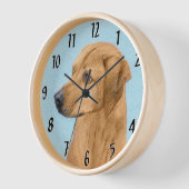 ローデシアン絵画リゲバック – Dog Art 壁時計 (傾斜)