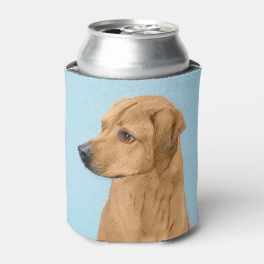 ローデシアン絵画リゲバック – Dog Art 缶クーラー (缶正面)
