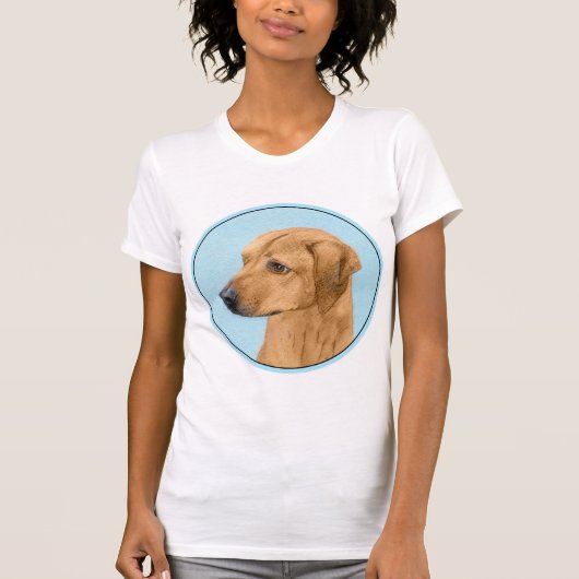 ローデシアン絵画リゲバック – Dog Art Tシャツ (正面)