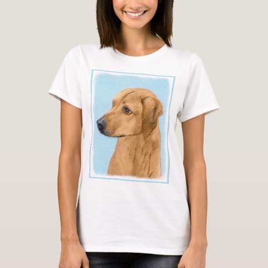 ローデシアン絵画リゲバック – Dog Art Tシャツ (正面)