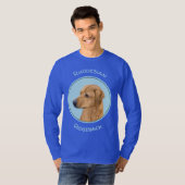 ローデシアン絵画リゲバック – Dog Art Tシャツ (正面フル)