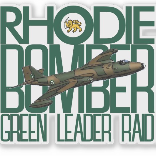 ローデシアン・キャンベラ爆撃機 シール (正面)