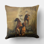 ローデシアン・リッジバックとライオン クッション (裏面)