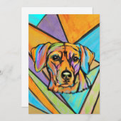 ローデシアン・リッジバックウォーターポートレート シーズンカード (正面/裏面)