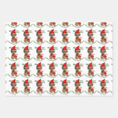 ローデシアン・リッジバッククリスマス ラッピングペーパーシート (正面2)