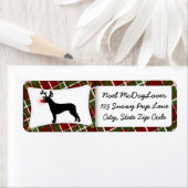 ローデシアン・リッジバッククリスマス ラベル (インサイチュ)