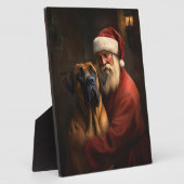 ローデシアン・リッジバックサンタクロースフェスティバルクリスマス フォトプラーク (側面)