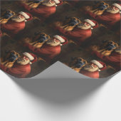 ローデシアン・リッジバックサンタクロースフェスティバルクリスマス ラッピングペーパー (角)