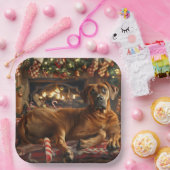 ローデシアン・リッジバックドッグクリスマスフェスティバル ペーパープレート (パーティー)