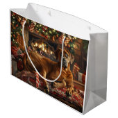 ローデシアン・リッジバックドッグクリスマスフェスティバル ラージペーパーバッグ (裏面アングル)