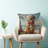 ローデシアン・リッジバックドッグクリスマスヴィンテージビーチ クッション (椅子)