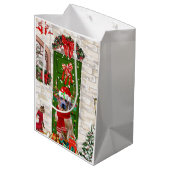 ローデシアン・リッジバックドッグクリスマス抱き枕 ミディアムペーパーバッグ (裏面アングル)