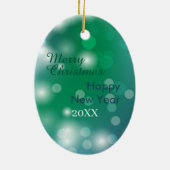 ローデシアン・リッジバックドッグクリスマス セラミックオーナメント (裏面)