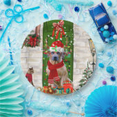 ローデシアン・リッジバックドッグクリスマス ペーパープレート (パーティー)