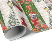 ローデシアン・リッジバックドッグクリスマス ラッピングペーパー (ロールコーナー)