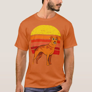 ローデシアン・リッジバックドッグレトロ Tシャツ