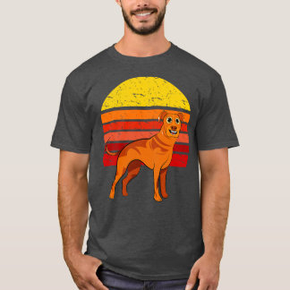 ローデシアン・リッジバックドッグレトロ Tシャツ