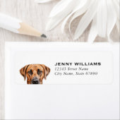 ローデシアン・リッジバックドッグ差出人住所ラベル ラベル (インサイチュ)