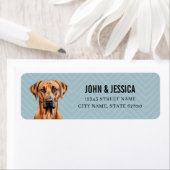 ローデシアン・リッジバックドッグ差出人住所ラベル ラベル (インサイチュ)