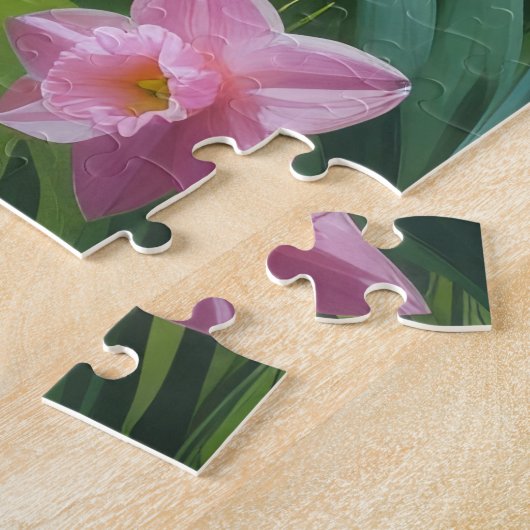 ローデシアン・リッジバックドッグ絵を描春の花 ジグソーパズル (側面)