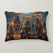 ローデシアン・リッジバックハロウィン不気味 アクセントクッション (正面)