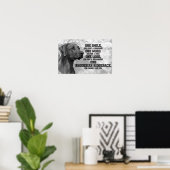 ローデシアン・リッジバック引用文 ポスター (ホームオフィス)