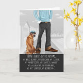 ローデシアン・リッジバック犬の父の日 カード (黄色い花)