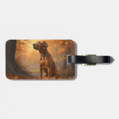 ローデシアン・リッジバック紅葉秋 ラゲッジタグ (裏面横)