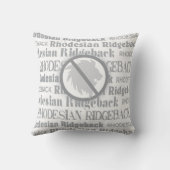 ローデシアン・リッジバック装飾用クッション クッション (裏面)