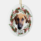 ローデシアン・リッジバック・ドッグ セラミックオーナメント (右)