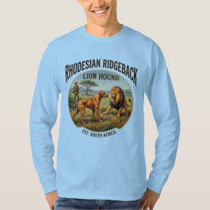 ローデシアン・リッジバック ライオン ハウンド アート Tシャツ