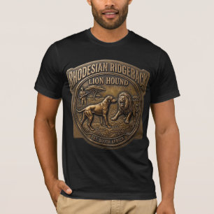 ローデシアン・リッジバック ライオン ハウンド アート Tシャツ