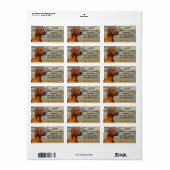 ローデシアン・リッジバック ラベル (フルシート)