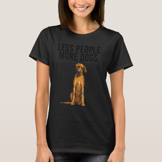 ローデシアン・リッジバック 人見知り Tシャツ (正面)