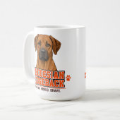 🐾 ローデシアン・リッジバック 家族の誇り 🐾 コーヒーマグカップ (正面左)