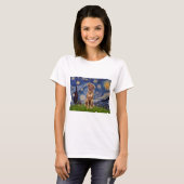 ローデシアン・リッジバック 1 - 星空 Tシャツ (正面フル)