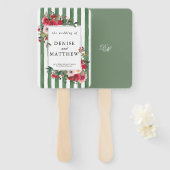 ローデンフロストグリーン結婚式招待状 ハンドファン (正面&裏面)