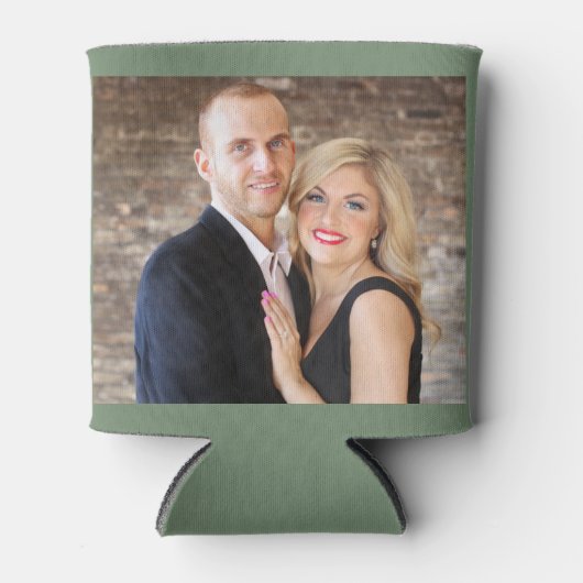 ローデンフロストパーソナライズされた2枚フォトダブル側面 缶クーラー (正面)