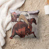 ロートレック、騎手と競走馬 クッション (ブランケット)