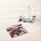 ロートレック、騎手と競走馬 スクエアペーパーコースター (インサイチュ)