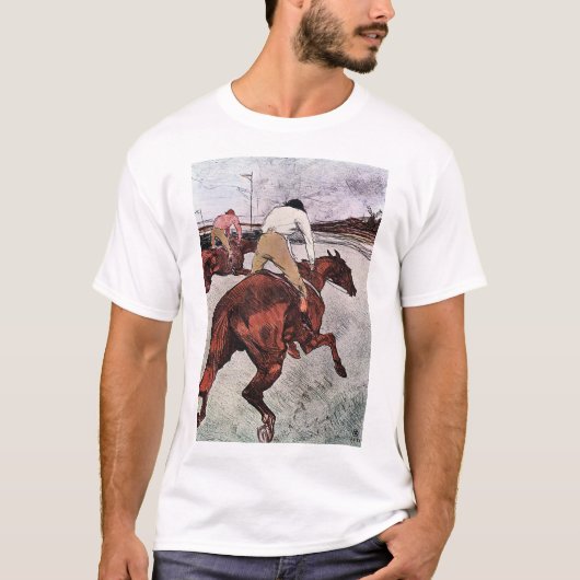 ロートレック、騎手と競走馬 Tシャツ (正面)