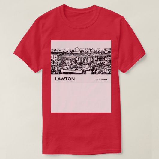 ロートン・オクラホマ Tシャツ (デザイン正面)
