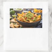 ロードされたナチョス 長方形シール (バッグ)