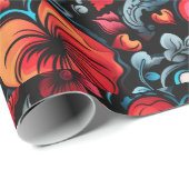 ロードのバラTattooハートデジタルテーマ ラッピングペーパー (ロールコーナー)