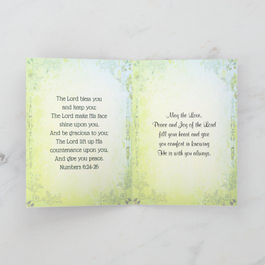 ロードはあなたに会うために立ち上がりますように アイルランドの祝福 カード (内部)