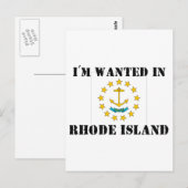 ロードアイランドで指名手配 ポストカード (正面/裏面)