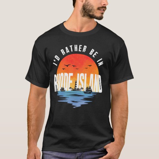 ロードアイランドにいたい Tシャツ (正面)