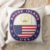 ロードアイランドのステッカー、電話ケース、トートバッグ クッション (ブランケット)