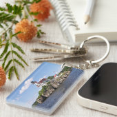 ロードアイランドのポンハムロックスライトハウス キーホルダー (正面右)