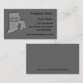 ロードアイランドの名刺の石の外観 名刺 (正面/裏面)